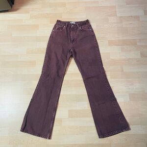 Zara purple flare pant
